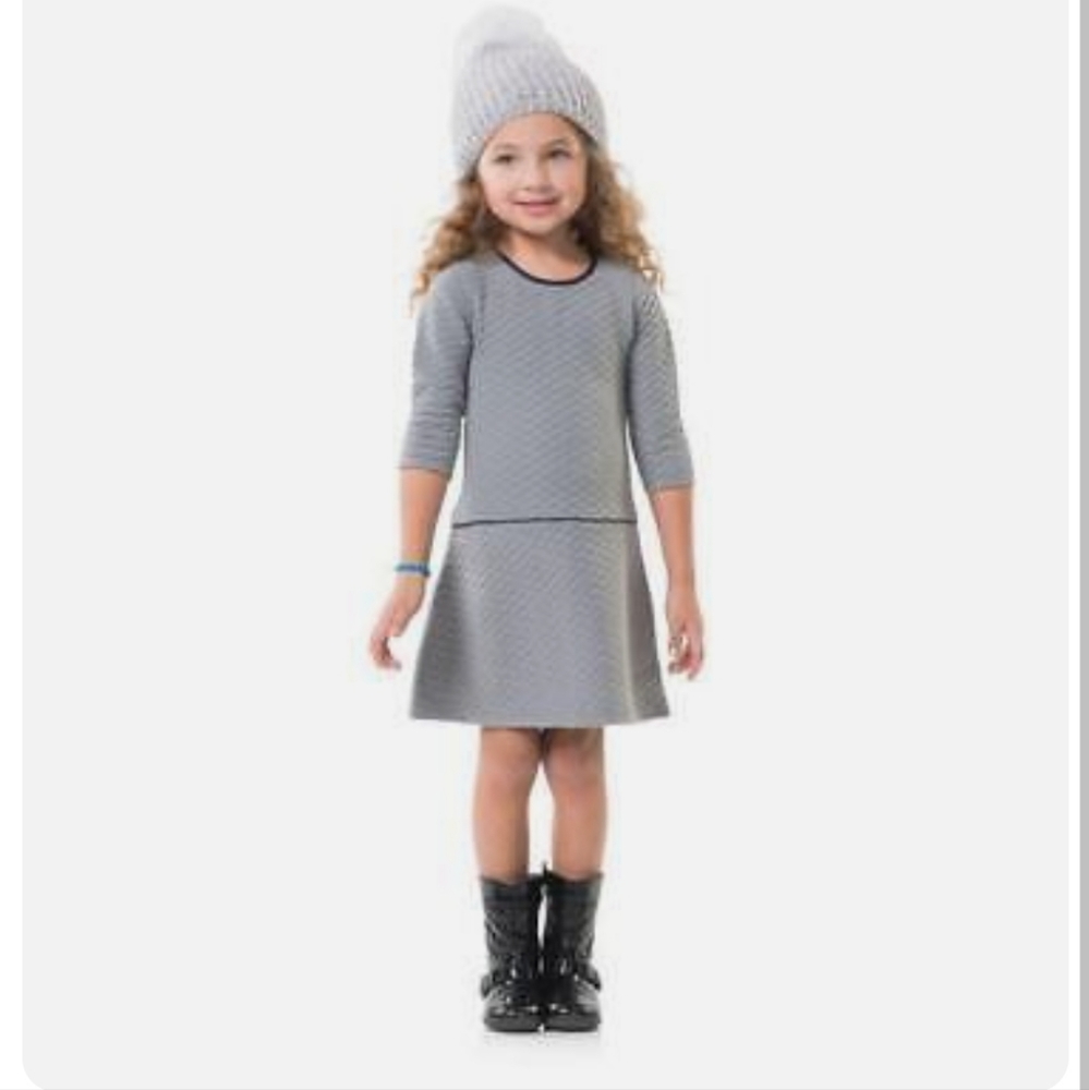 Sail to Sable Warm on Wooster Gray Quilted Dress